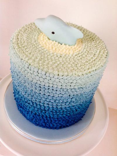 Ombré Dolphin Cake - Cake by Laura Lane