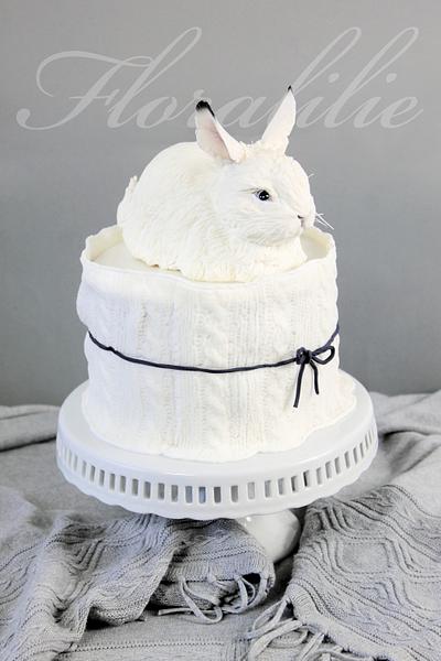 Snow Hare Cake - Cake by Floralilie