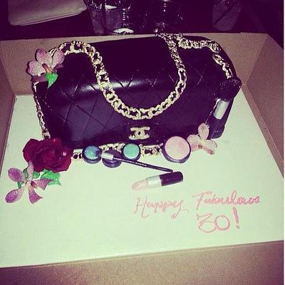 Black Chanel bag  - Cake by Crys 