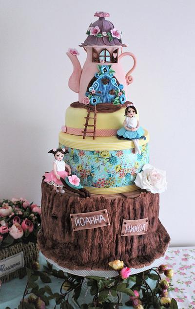 Fairytale cake for twins - Cake by Eleonora Nestorova