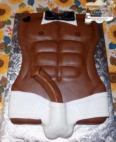 Man Body/Bachelorette - Cake by Sugar Sweet Cakes
