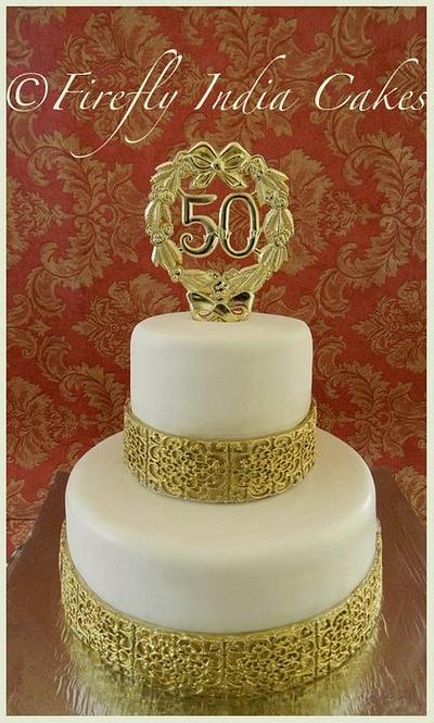 50th - Cake by Firefly India by Pavani Kaur