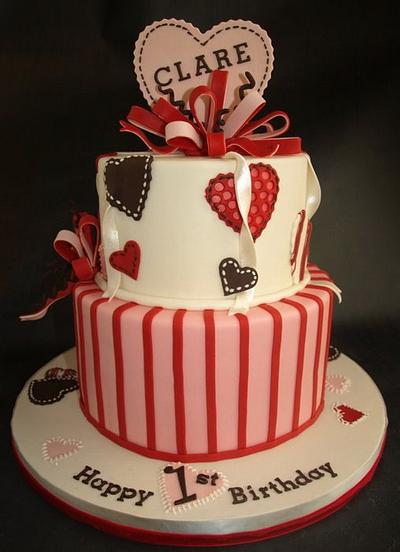 Heart Mobile Cake - Cake by Laurie Clarke Cakes