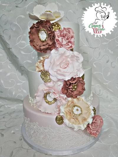 Elegant wedding cake - Cake by Casper cake