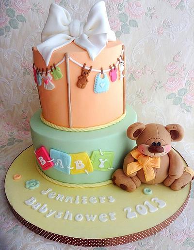Babyshower Cake - Cake by onceuponatimecakes