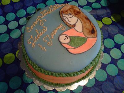 For the Mom Baby shower - Cake by desertdesserts