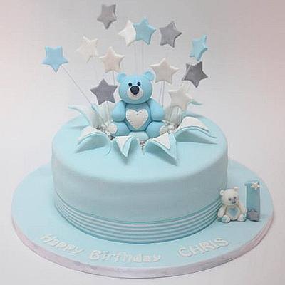 Popping out teddy  - Cake by Reema siraj