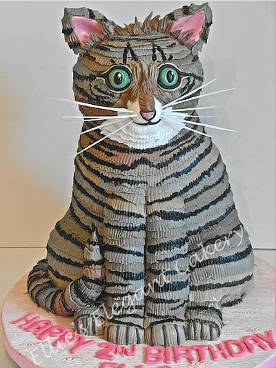 Tabby cat  - Cake by Ellie @ Ellie's Elegant Cakery