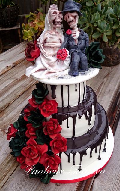 Halloween weddingcake - Cake by Pauliens Taarten