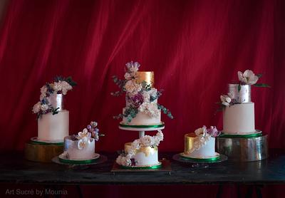 One wedding, six cakes! - Cake by Art Sucré by Mounia