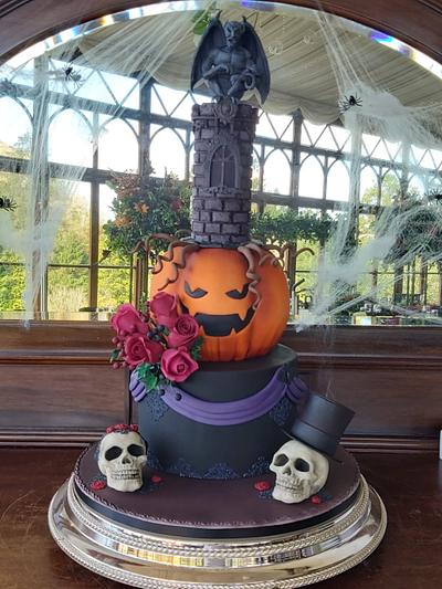 Halloween wedding  - Cake by Caked