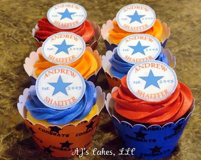 Converse Custom Logo Cupcakes - Cake by Amanda Reinsbach
