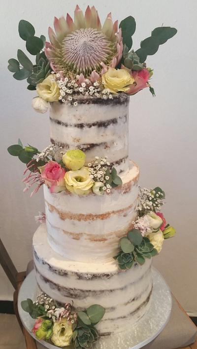 3 Tier Wedding Cake - Cake by Sweetlilthings