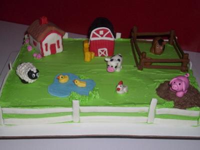 Old McDonald Farm Cake - Cake by Angie Mellen