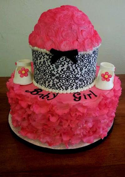 Pink Baby Shower - Cake by Simply Delicious Cakery