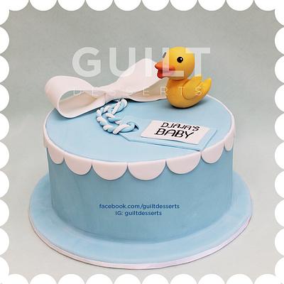 Ducky Baby Shower - Cake by Guilt Desserts