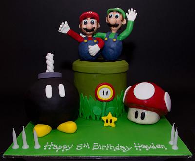 Super Mario Bros. - Cake by ebwc