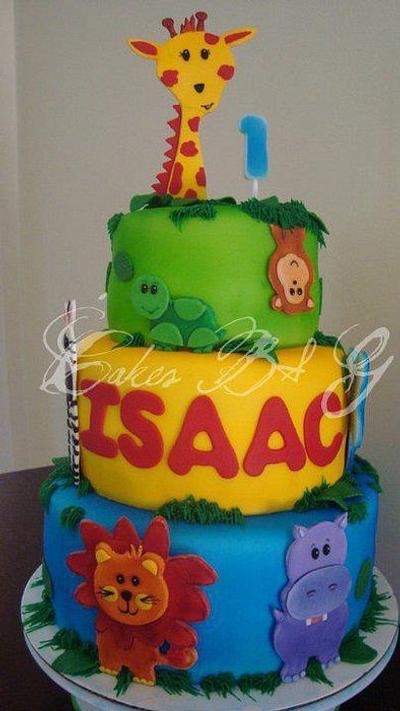 Safari Birthday Cake - Cake by Laura Barajas 