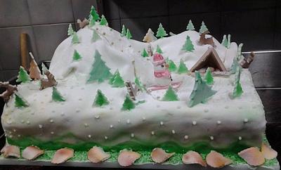 Snowing Hills  - Cake by pARIs