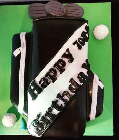 Golf bag cake - Cake by Cakesbycathy