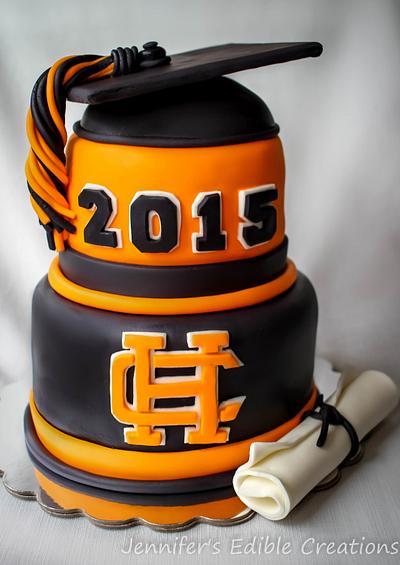 2015 Graduation Cake - Cake by Jennifer's Edible Creations