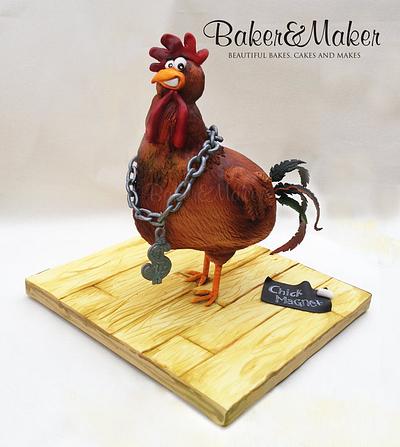 Lifesize Chicken / Rooster Cake Free standing - Cake by Tammy Barrett