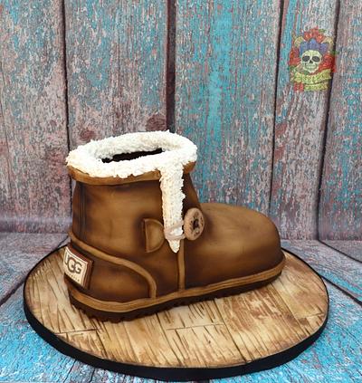 Ugg boot cake!  - Cake by Karen Keaney