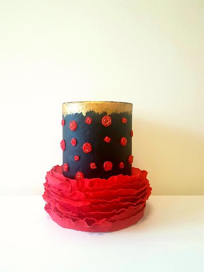 Frill frock cake  - Cake by SweetSpotCakeDesign