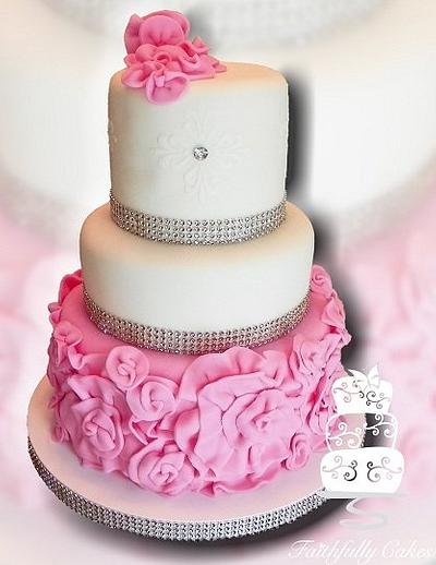 Courtney Mazza Bridal Shower - Cake by FaithfullyCakes