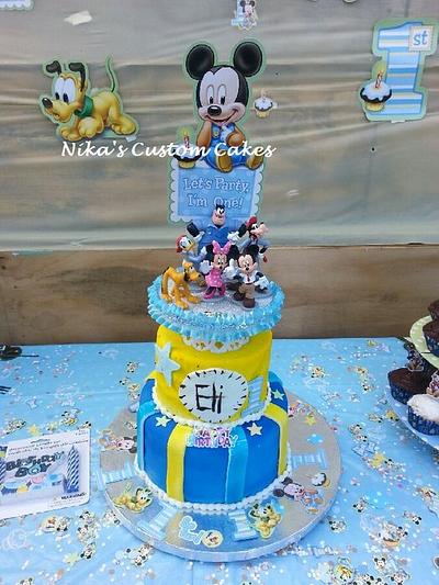 Mickey Mouse Birthday Cake - Cake by Kenika