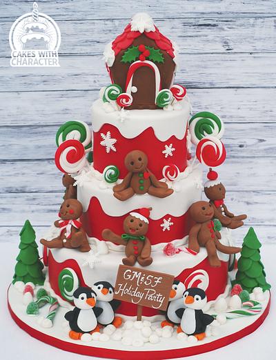 A Gingerbread Christmas - Cake by Jean A. Schapowal