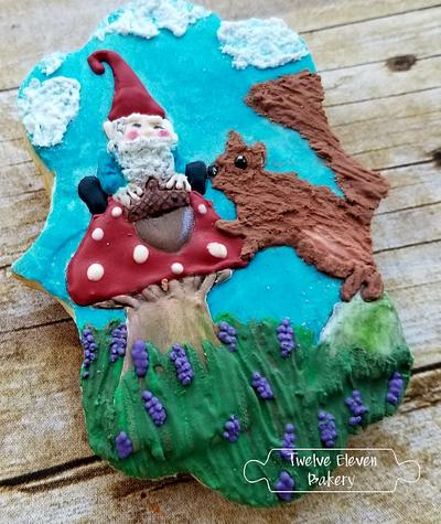 Gnome on the Range - for the Winter Fairyland Collaboration - Cake by Shannon @ Kitchen Witch Chronicles 
