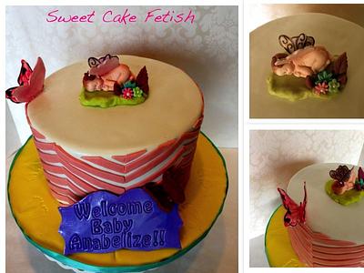 Butterfly Babyshower! - Cake by Heidi