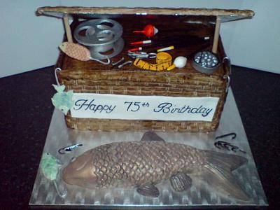 Fishing Creel cake - Cake by PipsNoveltyCakes