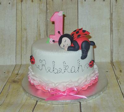 Ladybug Baby 1st Birthday Cake - Cake by DaniellesSweetSide