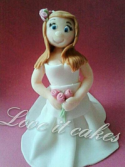 bride topper - Cake by Love it cakes