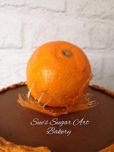 Chocolate orange cake - Cake by Sue's Sugar Art Bakery 