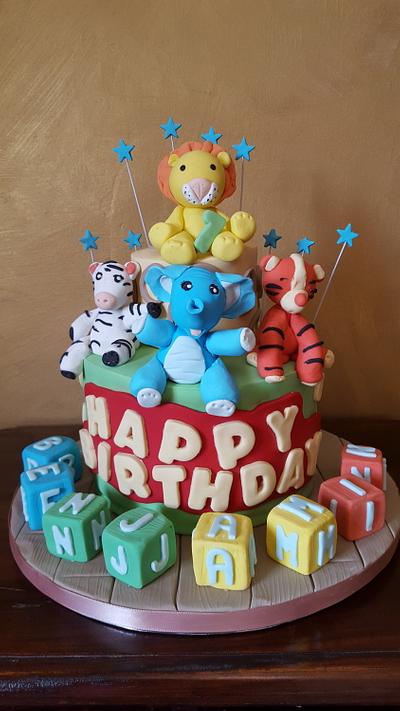 Toy animals and blocks - Cake by Cake Towers