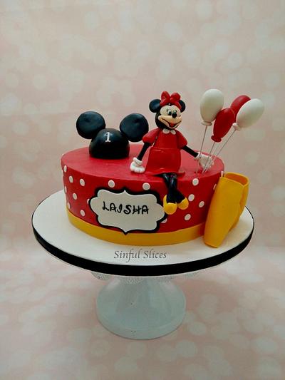 Minnie Mouse Themed Cake - Cake by Nikita Nayak - Sinful Slices