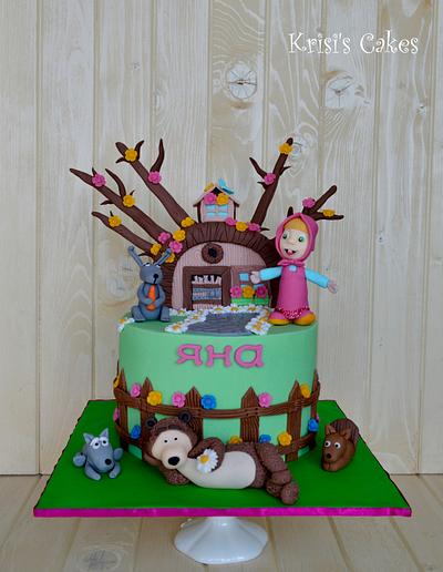 Cake masha and the bear - Cake by KRISICAKES