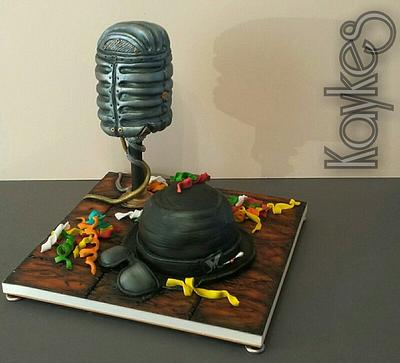 Stood mic and MADNESS themed cake xx - Cake by kaykes