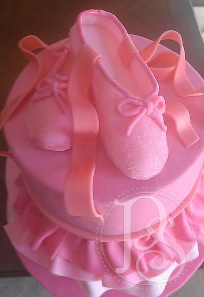 Pink Ballerina Recital Cake - Cake by Alicia
