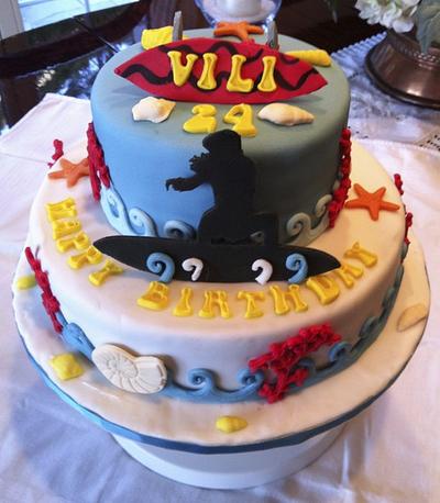 Surfing cake - Cake by Sonia