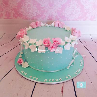 my pretty pastel cake - Cake by Muna's Cakes 