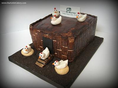 Chicken coop cake - Cake by gizangel
