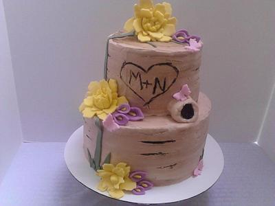Tree Stump Wedding Cake - Cake by K Blake Jordan