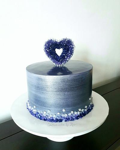 Crystal heart - Cake by Couture cakes by Olga