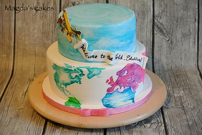 Welcome to the World - Cake by Magda's cakes