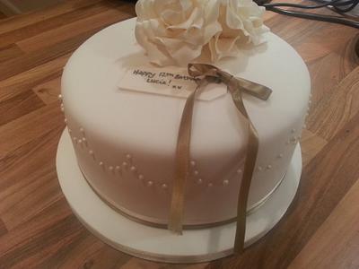 Floral Birthday Cake - Cake by Rachel Nickson