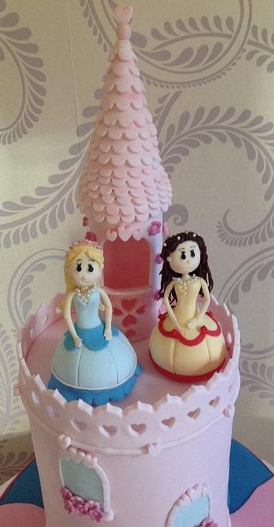 Princess and Pirate cake  - Cake by Samantha's Cake Design